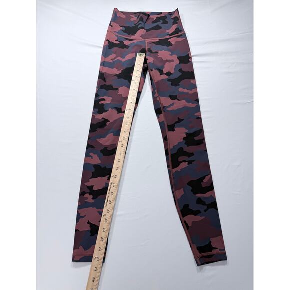 Lululemon Wunder Under HR Tight 28" Camo Brier Rose - Size 4 - Picture 3 of 5